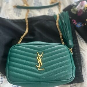 Green YSL crossbody